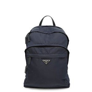 PRADA Blue Saffiano Backpack